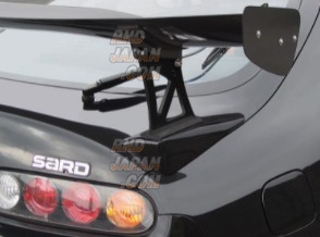 80スープラ用　SARD　GTウイング POR　カーボンケブラー Sard GT Wing Pro 1710mm Plain Carbon Weave Mid Height - Supra
